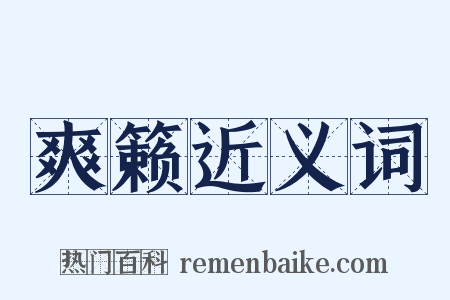 爽籁近义词是什么意思的图片